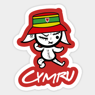 Cymru bucket hat rabbit, Yma O Hyd Sticker